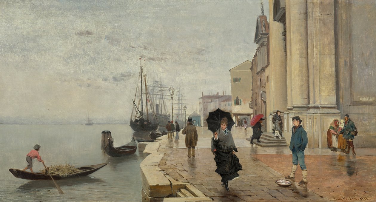 Motiv fra Venezia av Franz Leo Ruben