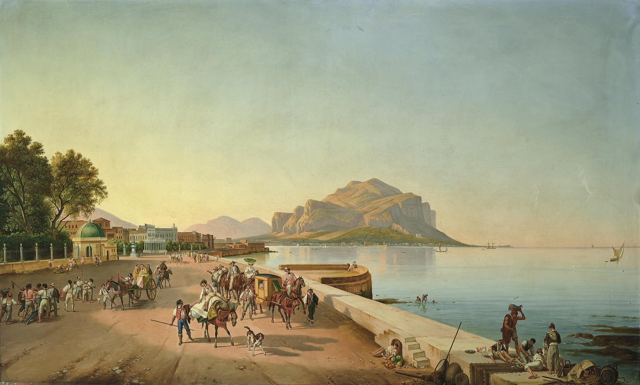 En spasertur i Palermo av Franz Ludwig Catel