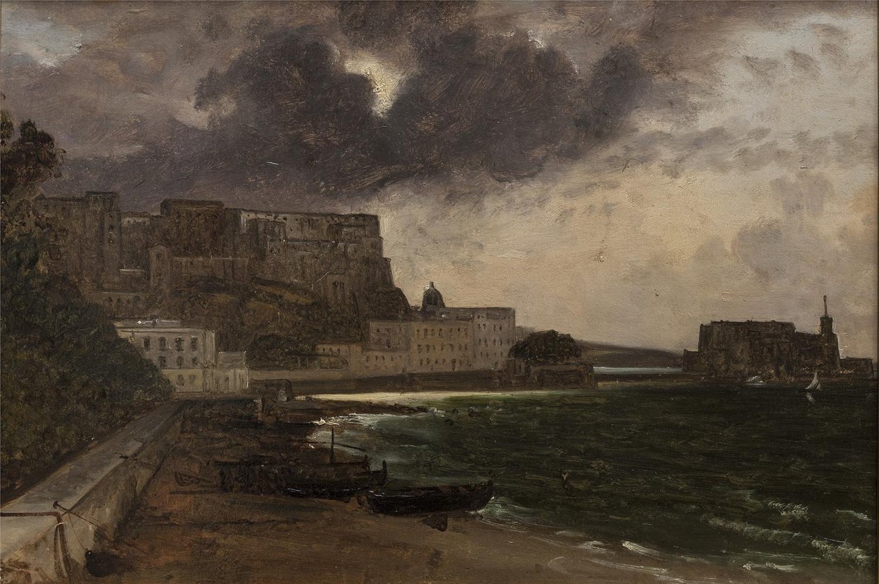Fra havnen i Napoli. Samler Storm av Franz Ludwig Catel