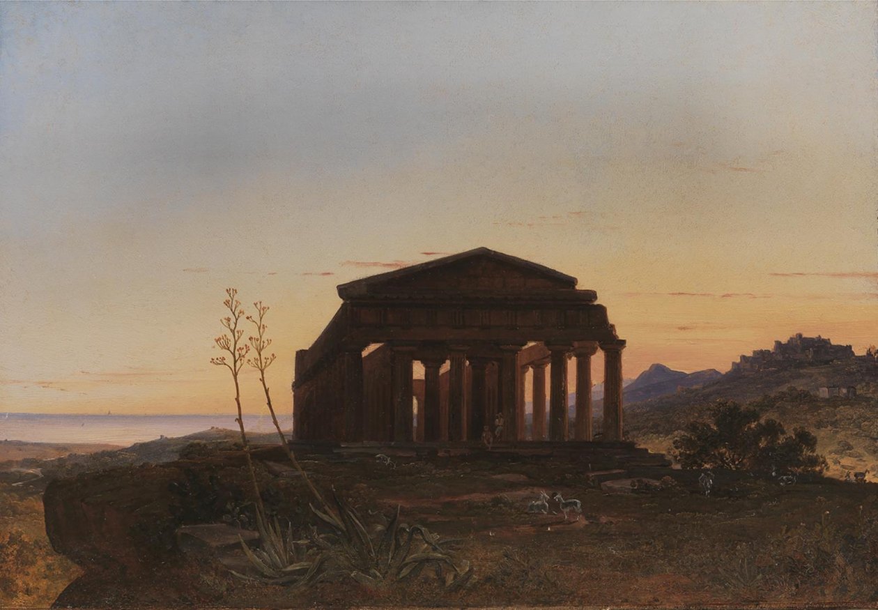 The Temple of Concordia av Girgenti av Franz Ludwig Catel