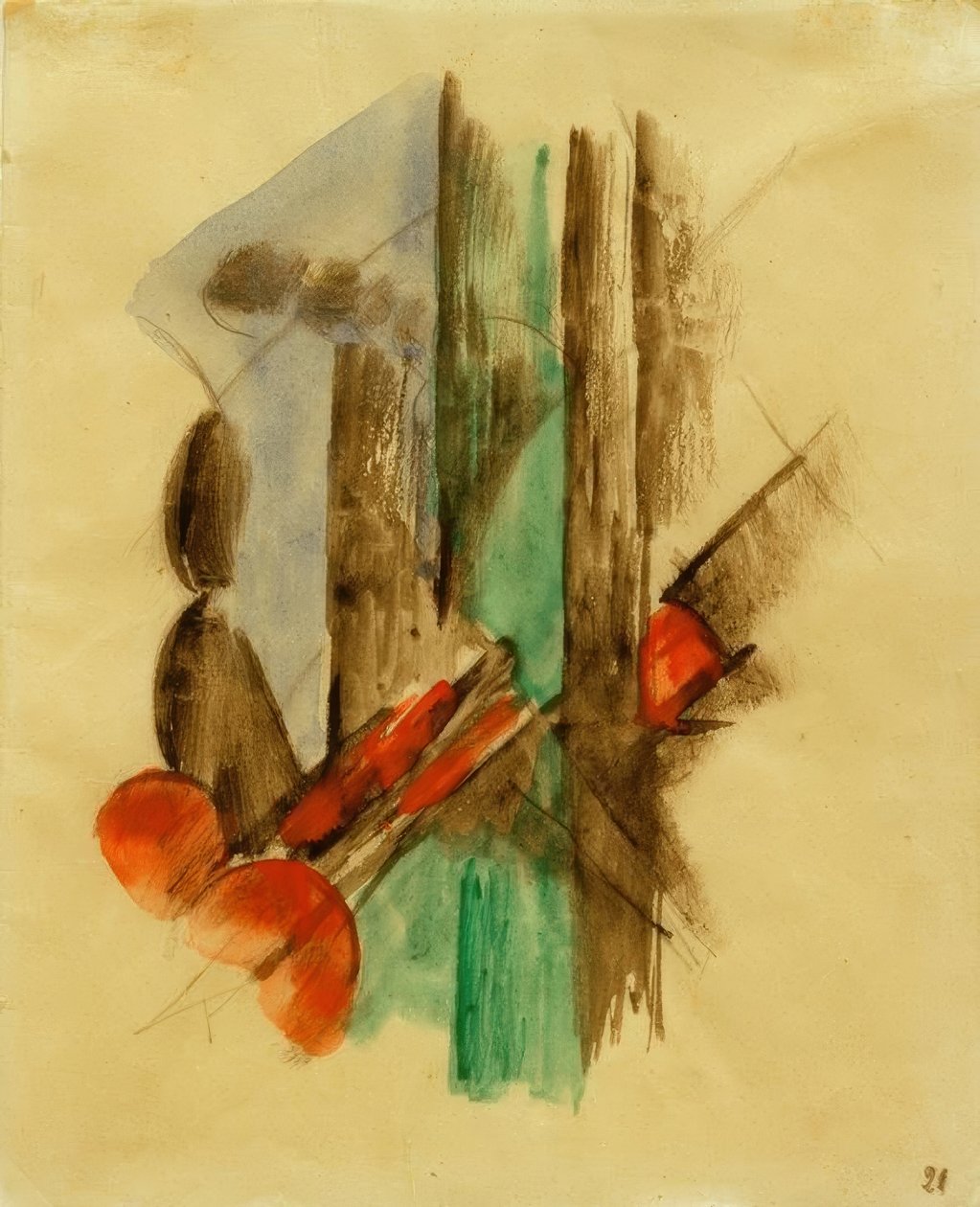 Abstrakt komposisjon av Franz Marc