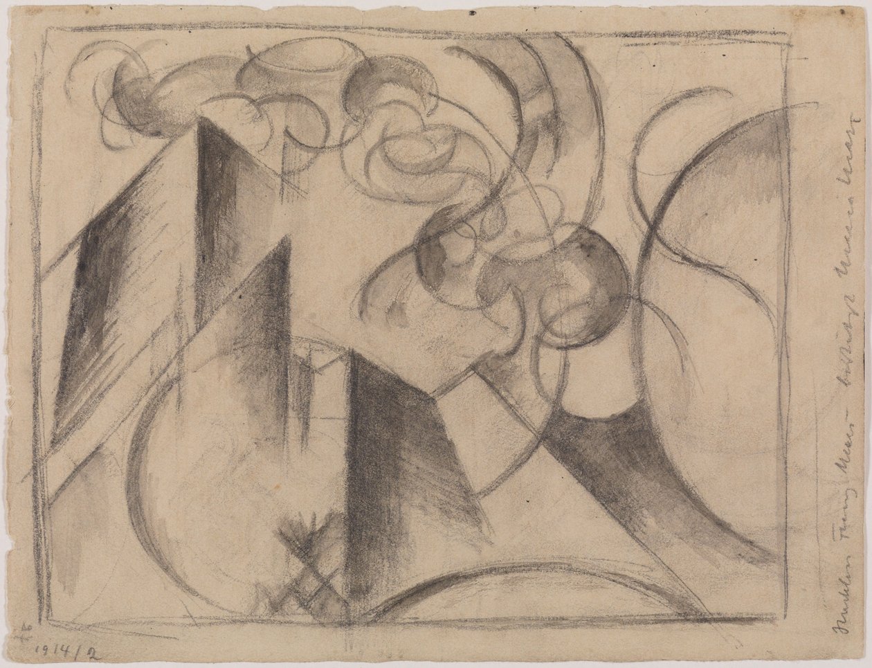 Abstrakt tegning av Franz Marc