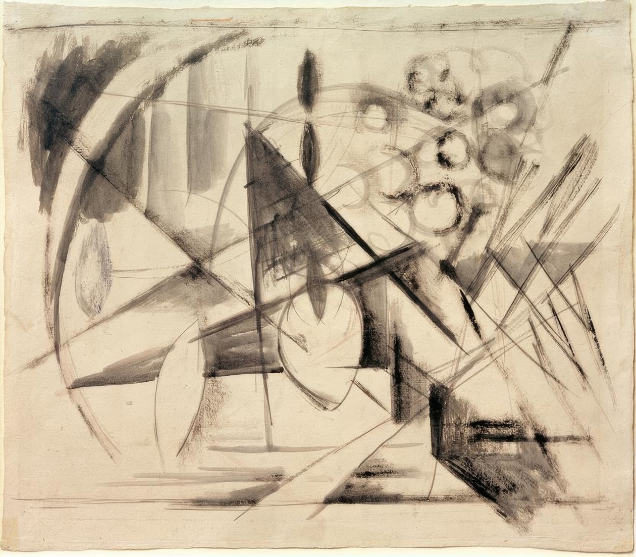 Abstrakt tegning av Franz Marc