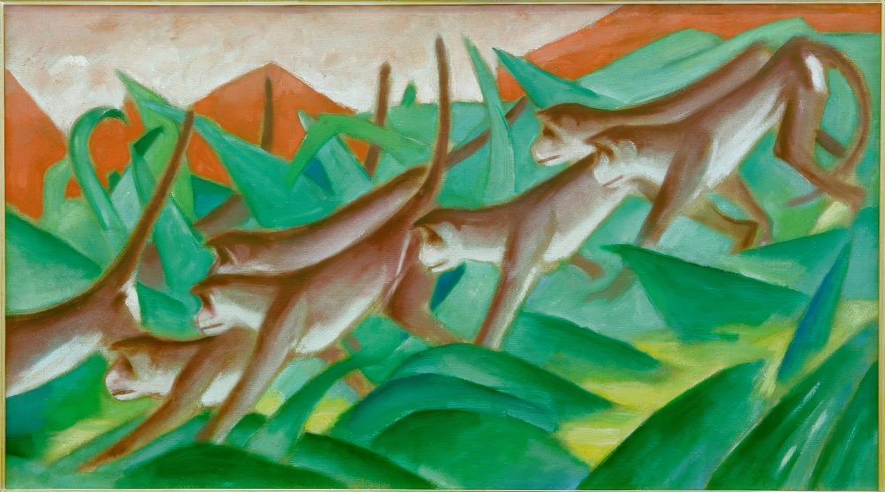 Affenfries av Franz Marc