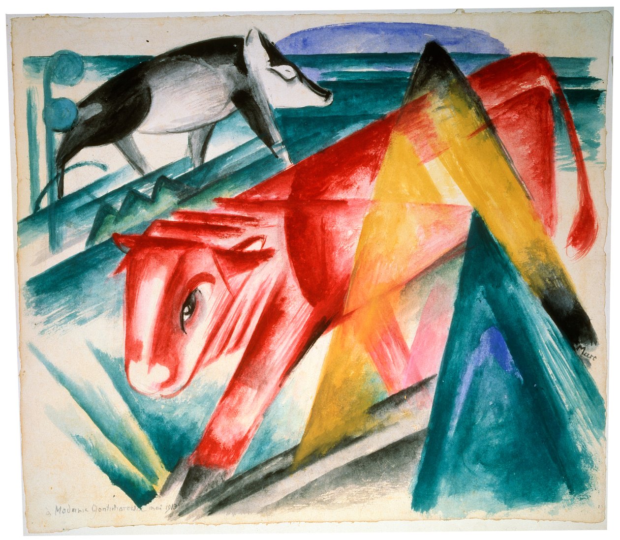 Dyr, 1912-1913. av Franz Marc