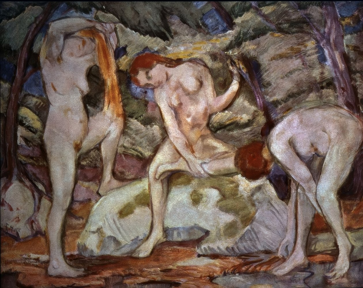 BADER - 1910 - O / L - 106 × 141 av Franz Marc