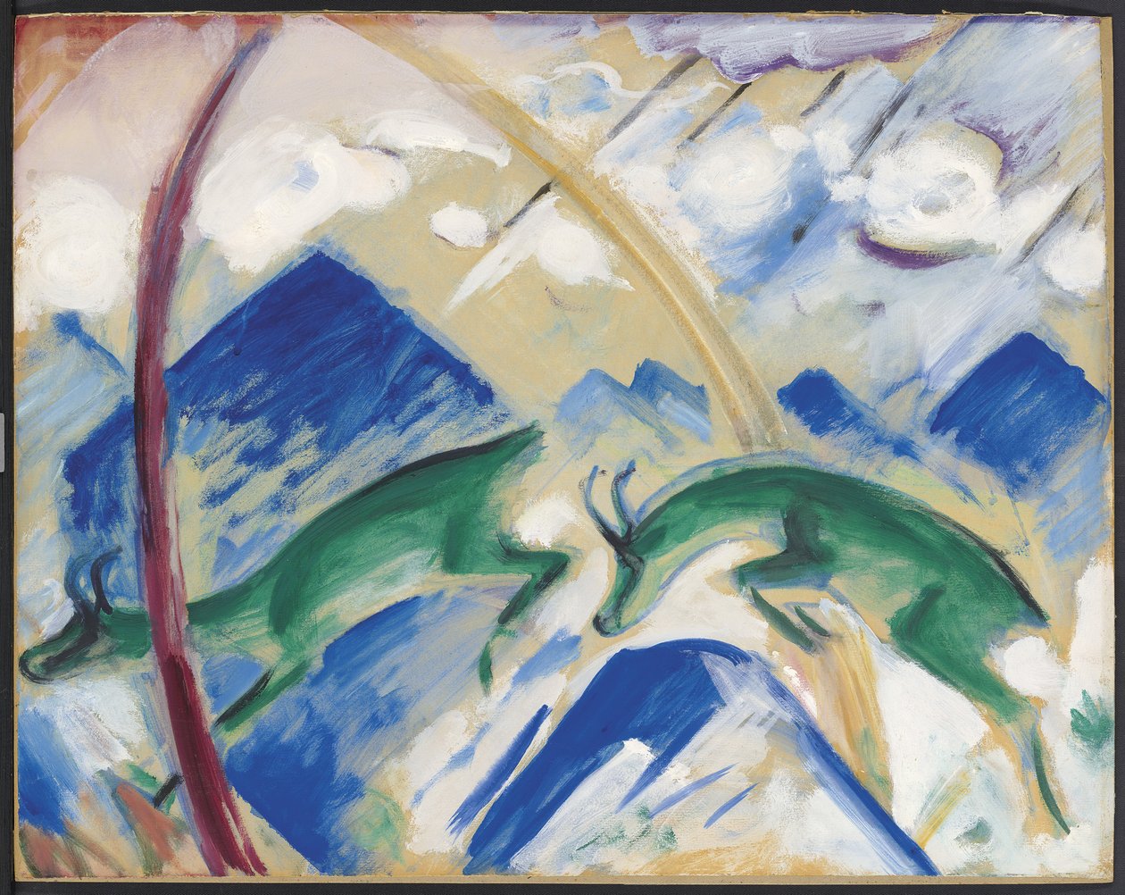 Chamois, 1911 av Franz Marc