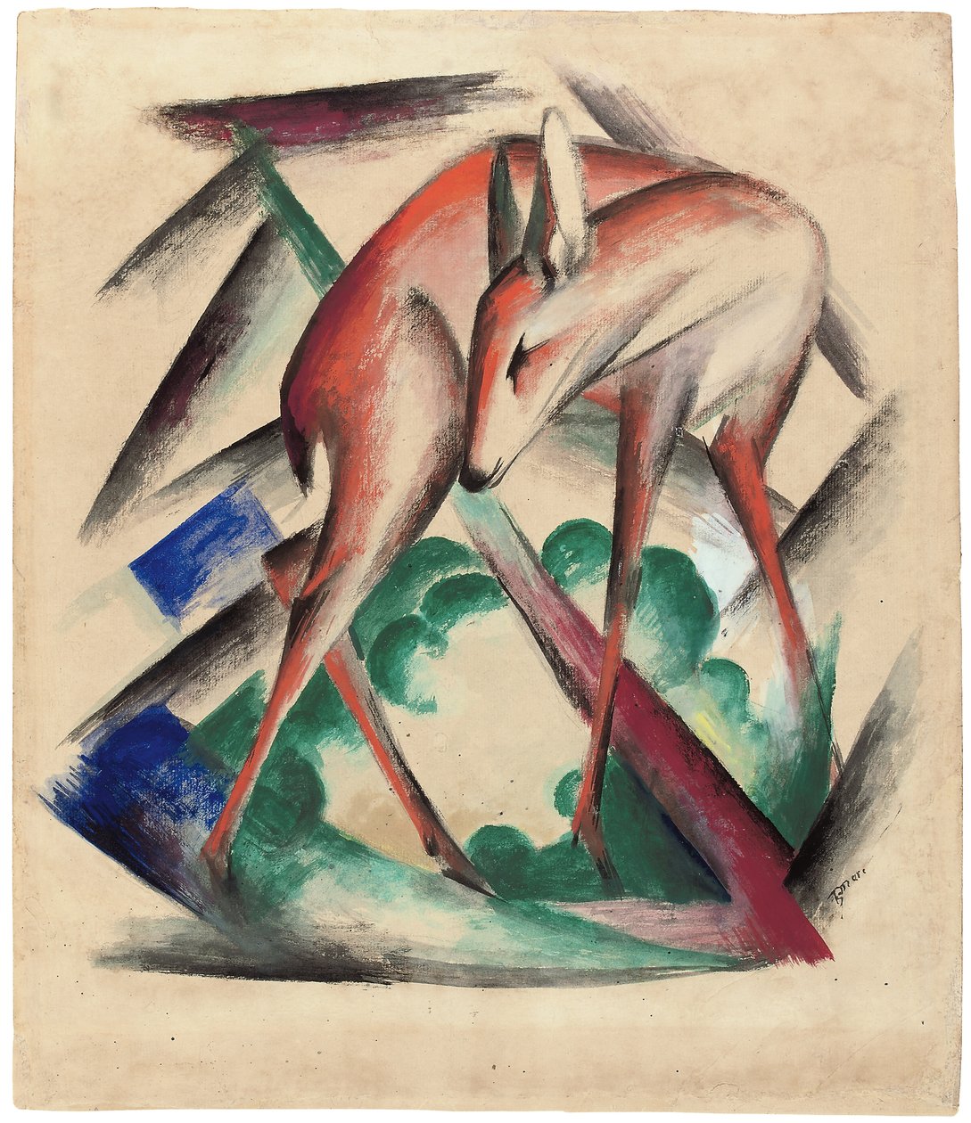 Hjort, 1912 av Franz Marc