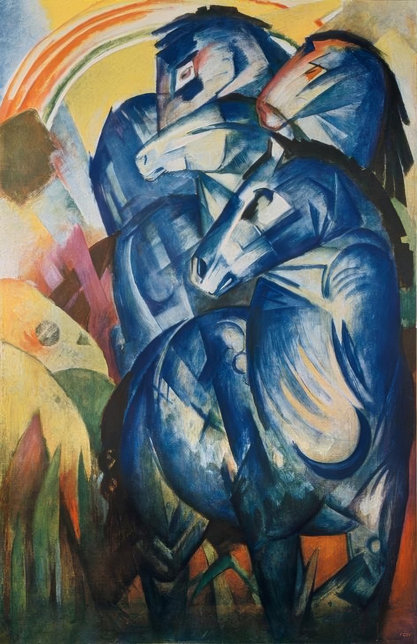 Tårnet til de blå hestene av Franz Marc