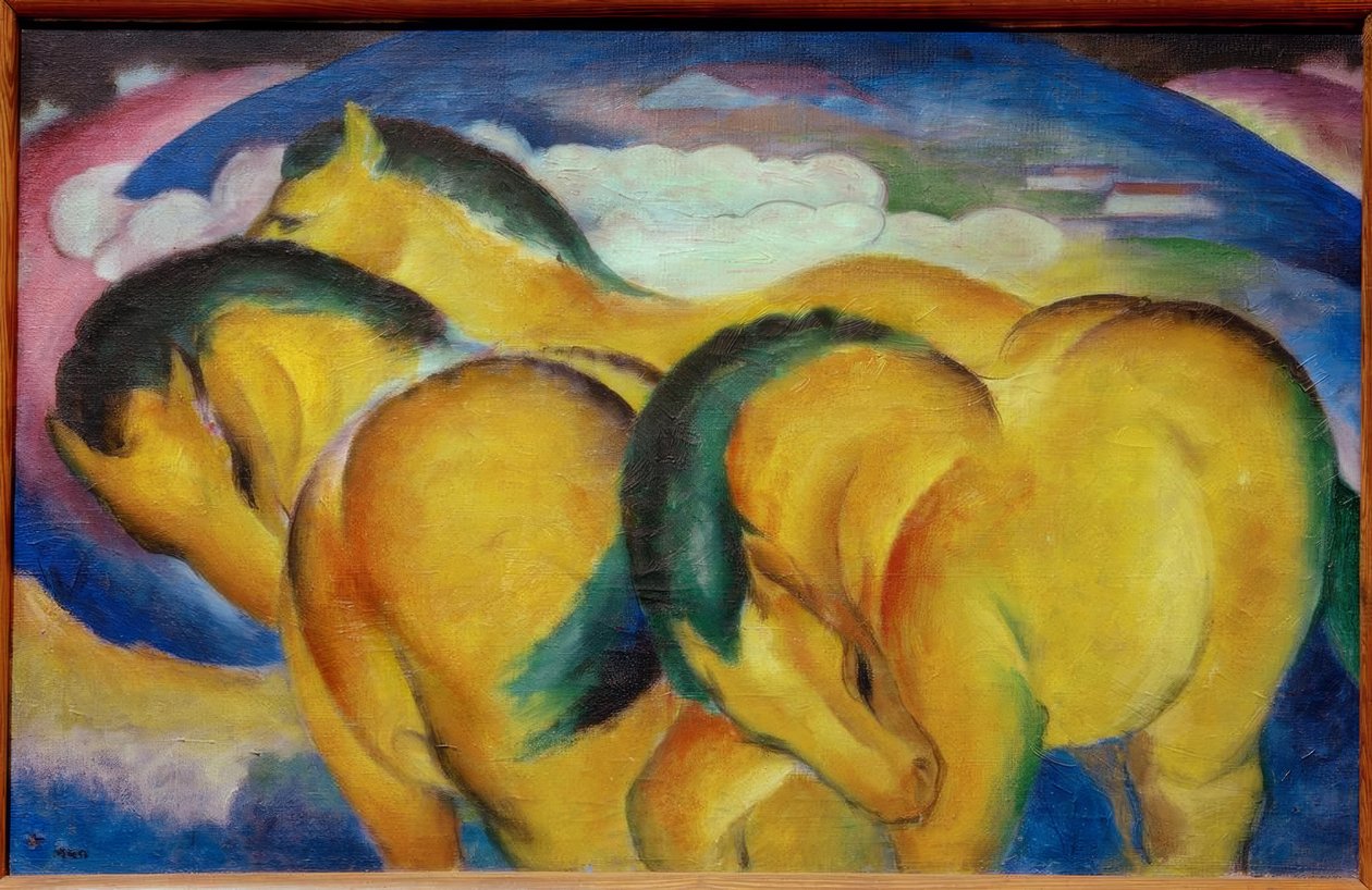 De små gule hestene av Franz Marc