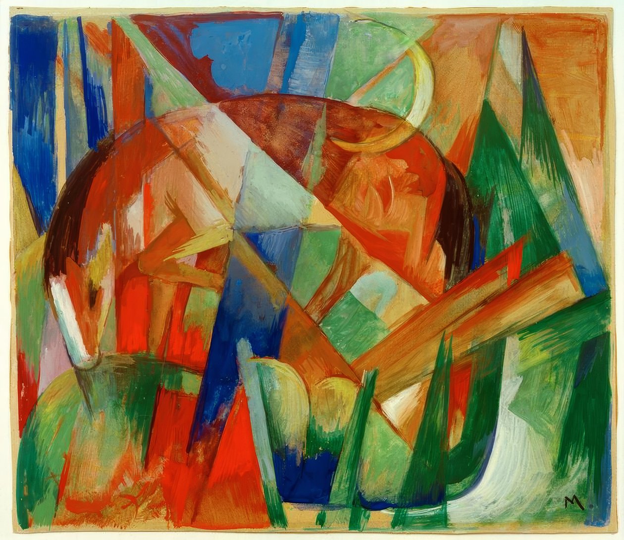 Fabletier II (Pferd) av Franz Marc