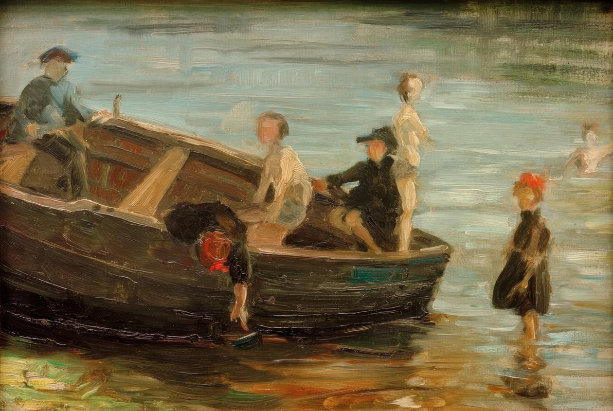 Barn i båten av Franz Marc