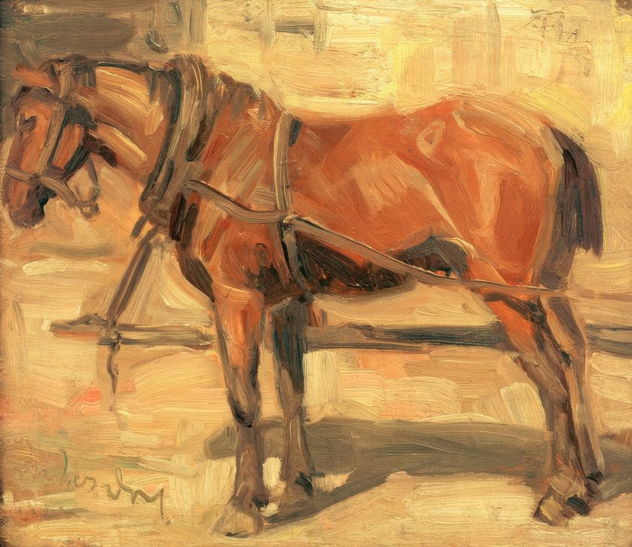Studie av liten hest av Franz Marc