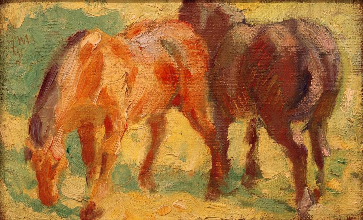 Lite hestebilde av Franz Marc