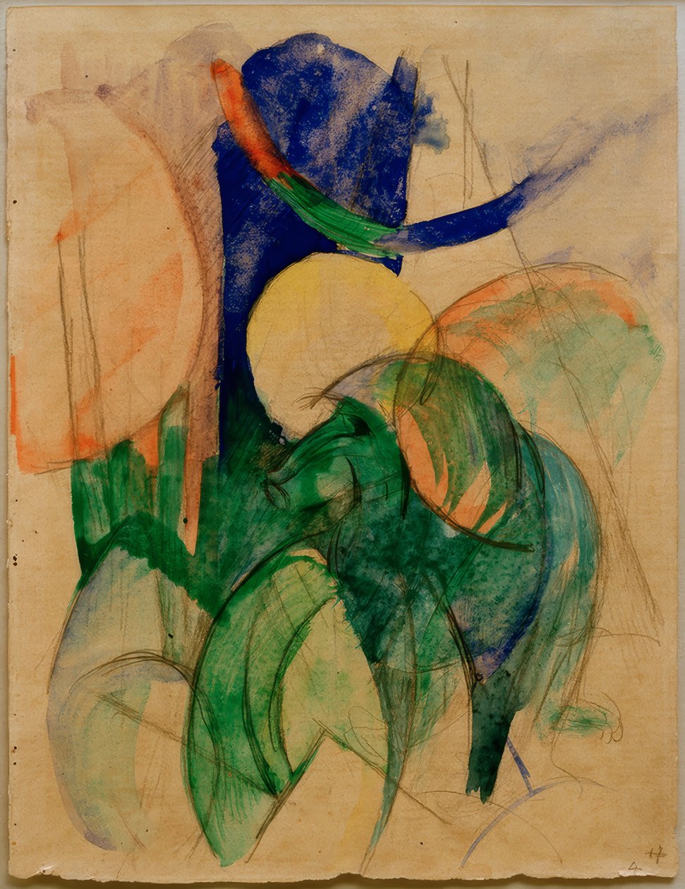 Mandrill av Franz Marc
