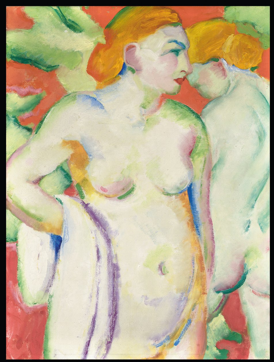 Nakenbilder i Cinnabar av Franz Marc