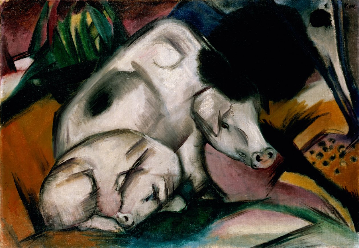 Griser, ca. 1912 (olje på lerret) av Franz Marc