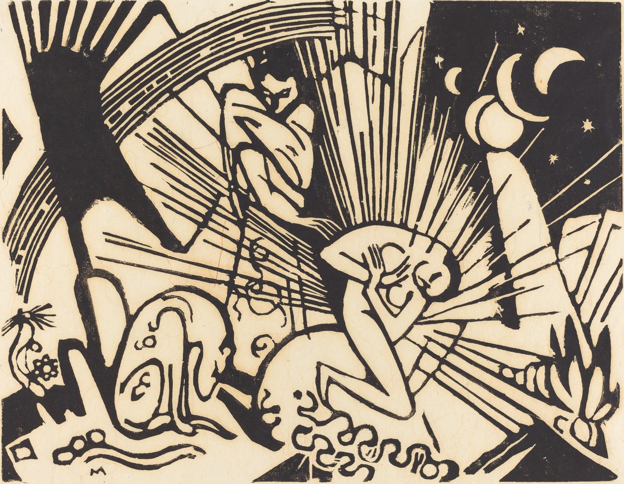 Forsoning (Versoehnung) av Franz Marc