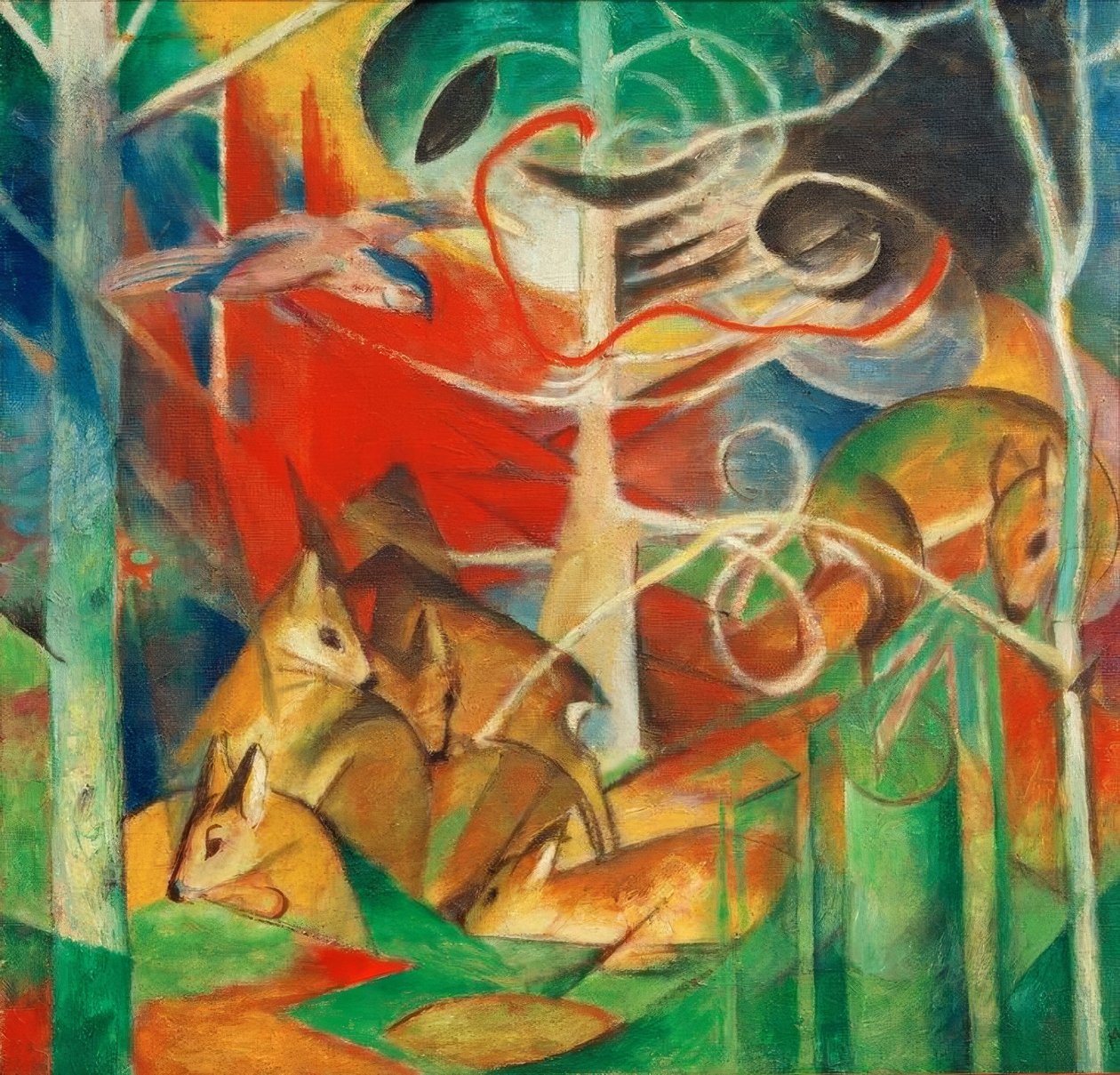 Hjort i skogen I av Franz Marc