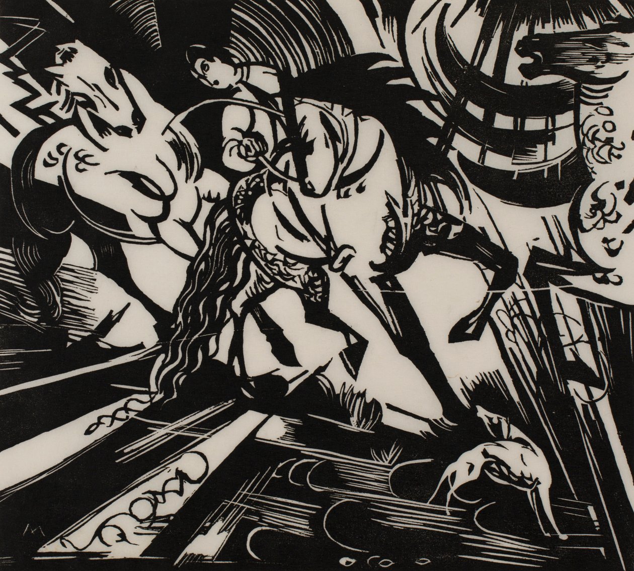 Rideskole av Franz Marc