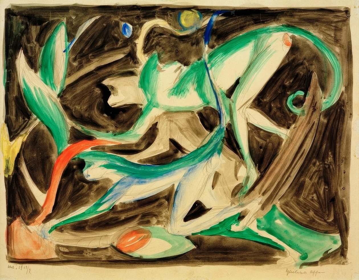 Leker aper av Franz Marc