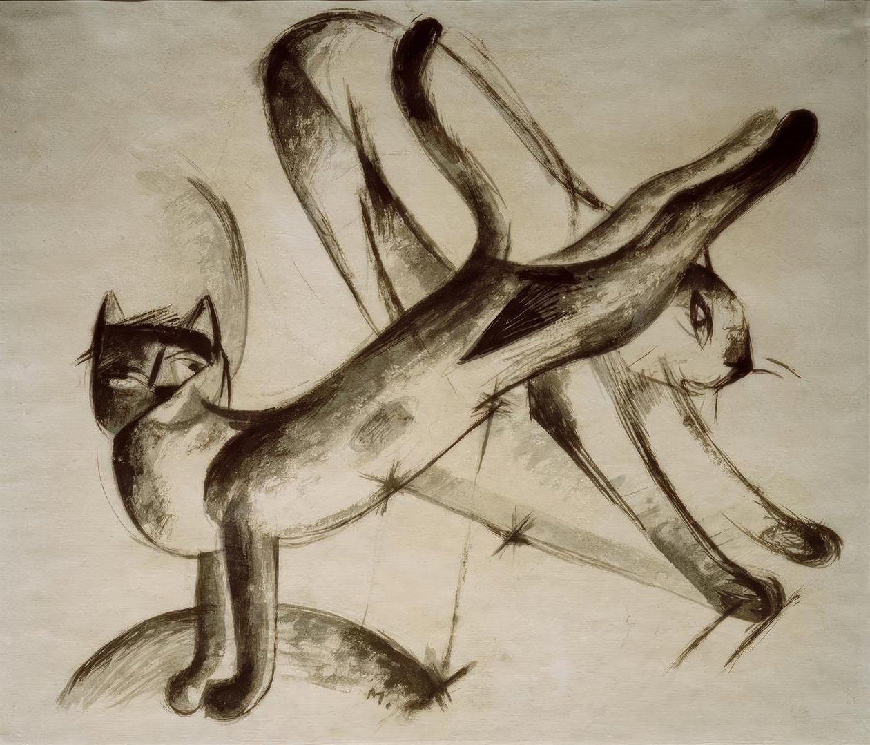 Leker katter av Franz Marc