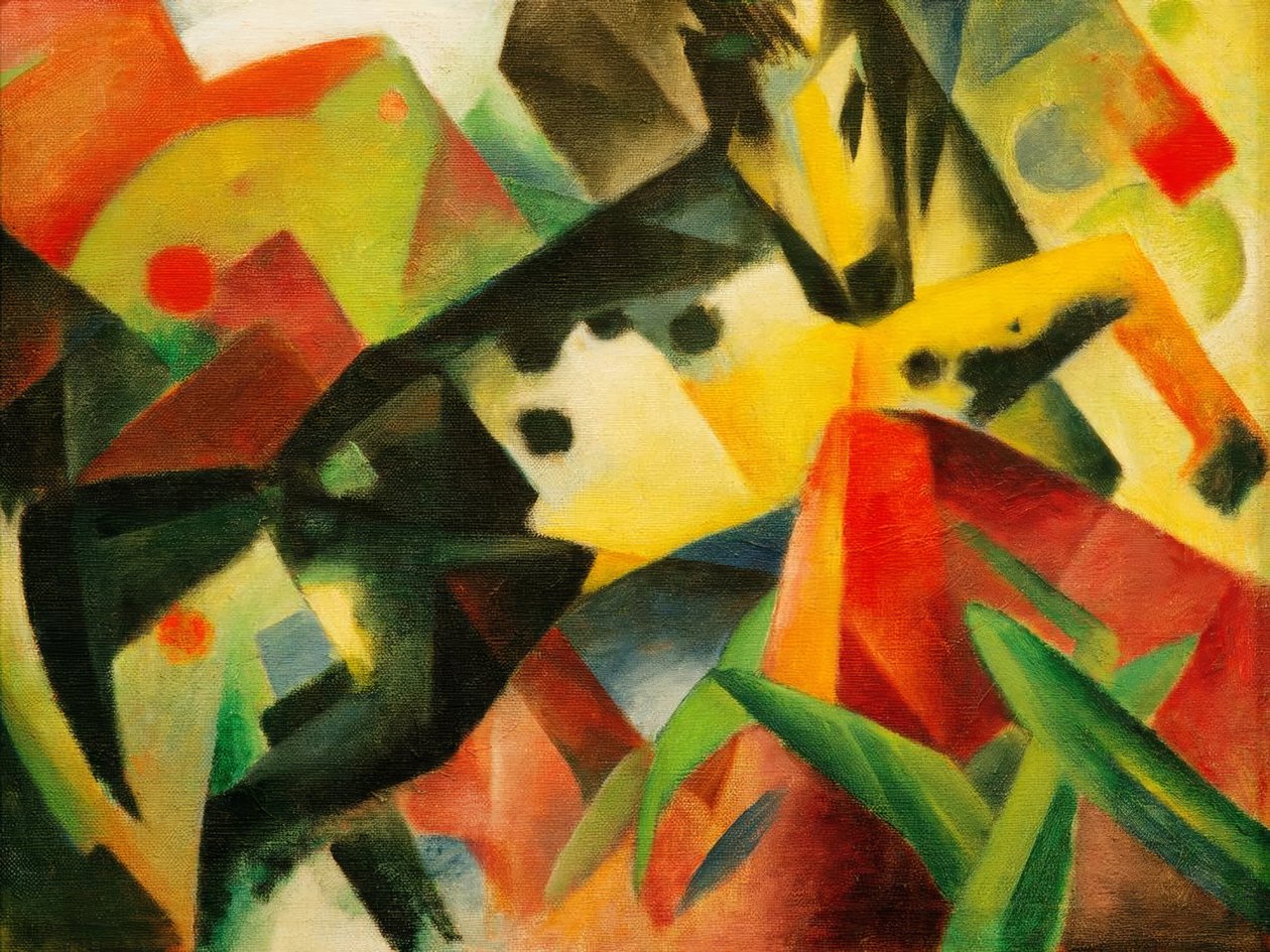 Hoppende hest av Franz Marc