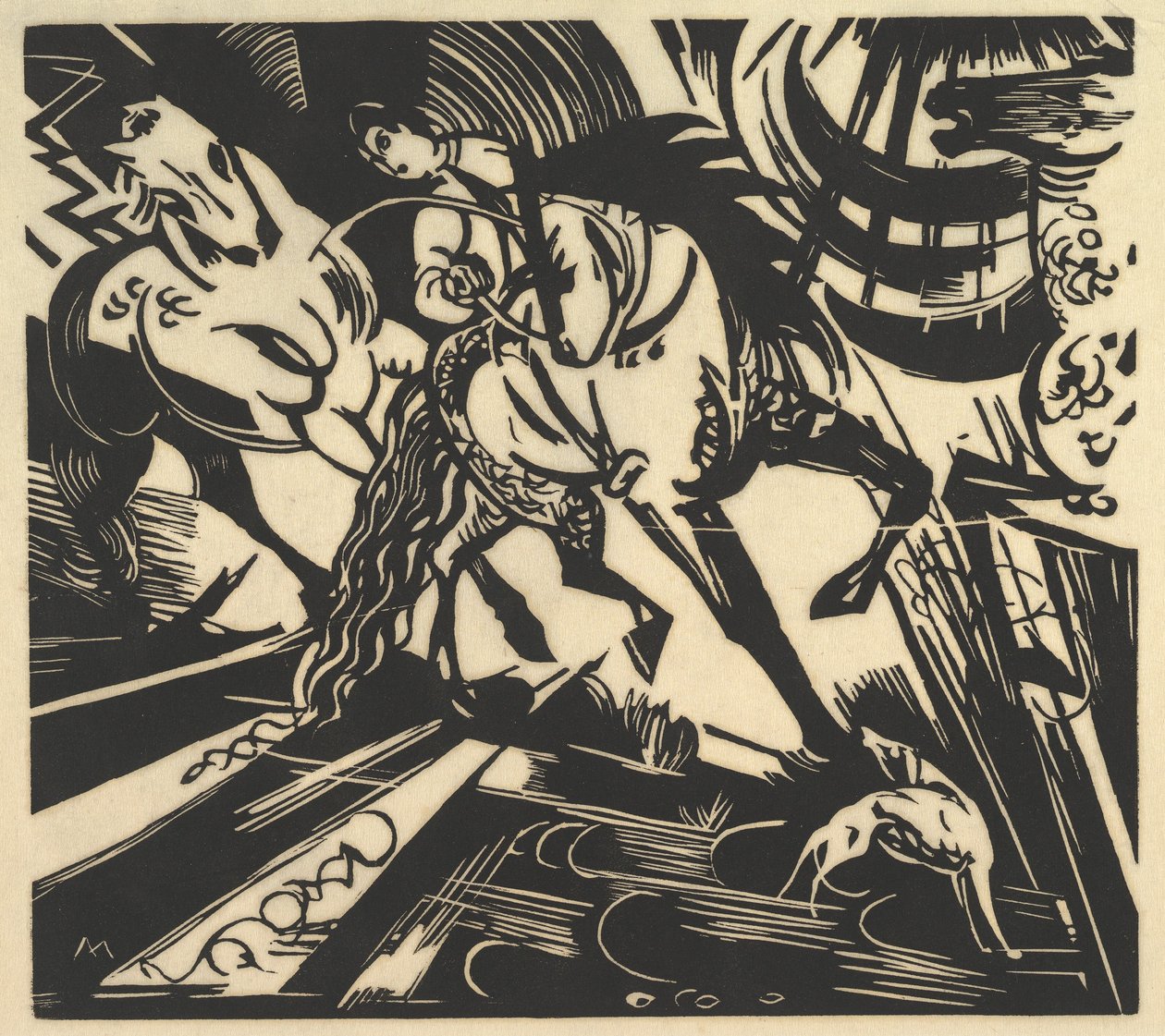 Rideskolen av Franz Marc