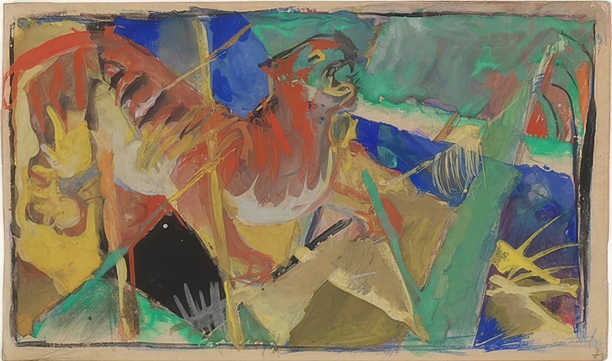 Tiger i jungelen. 1912-13 av Franz Marc