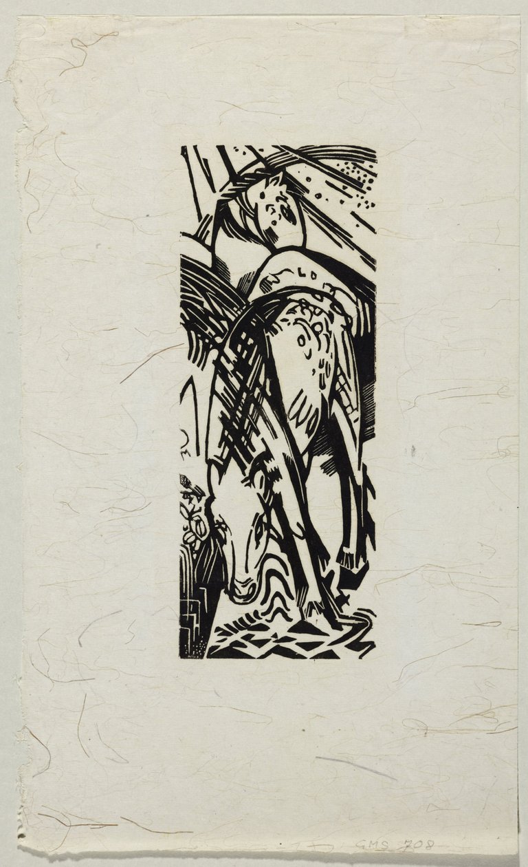 drikkehest av Franz Marc