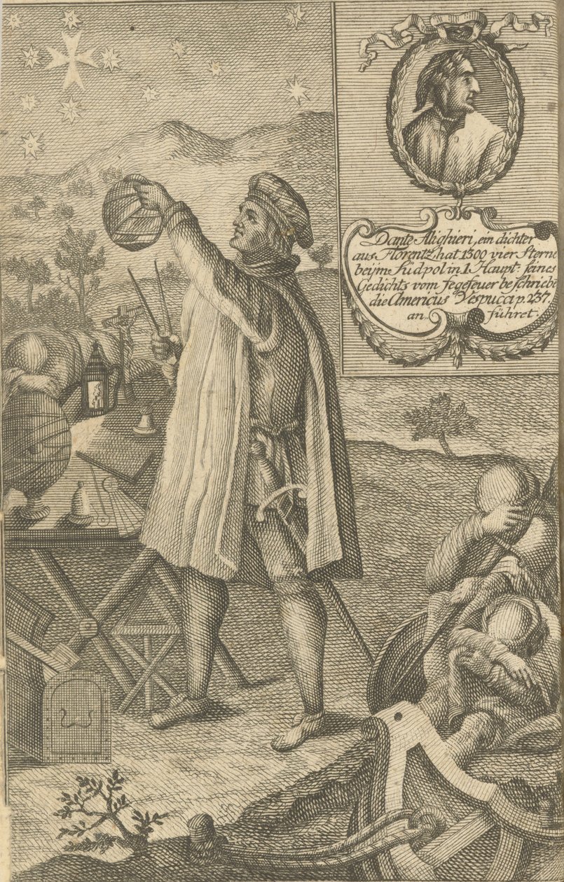 Amerigo Vespucci, 1748. av Franz Nikolaus Rolffsen