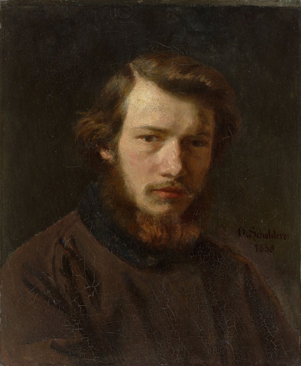 Selvportrett i en alder av 24, 1858. av Franz Otto Scholderer