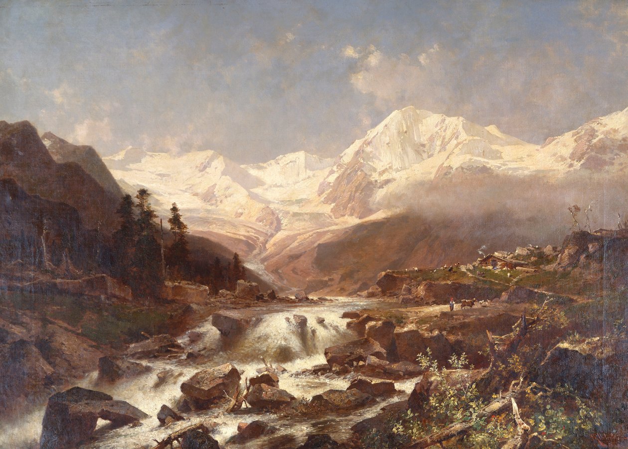 Koenigspitze-Tyrol, 1877 av Franz Richard Unterberger