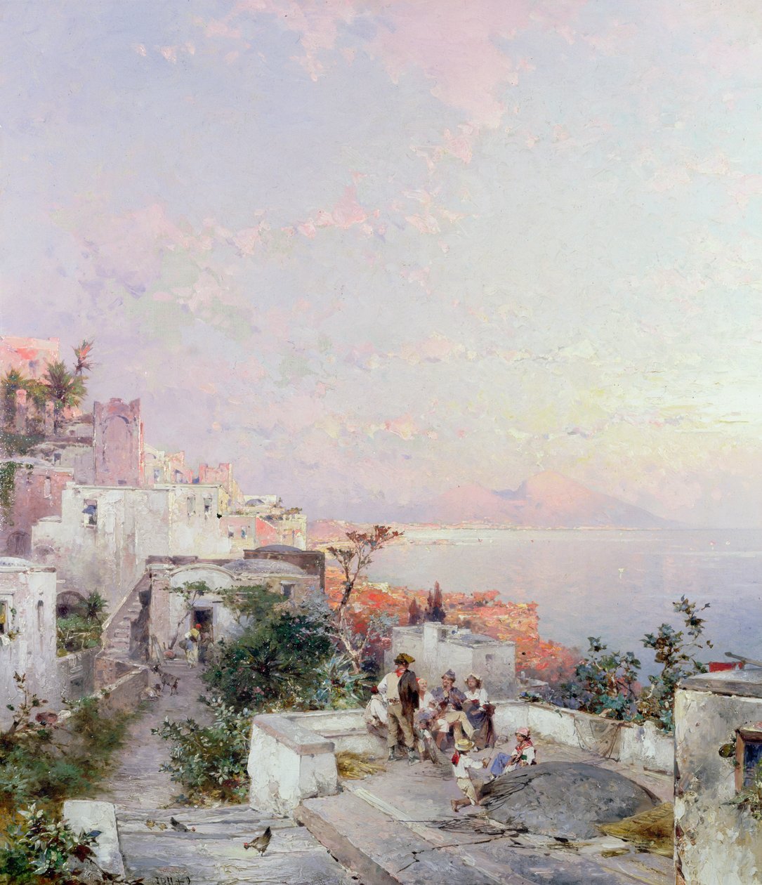 Posilipo, Napoli av Franz Richard Unterberger