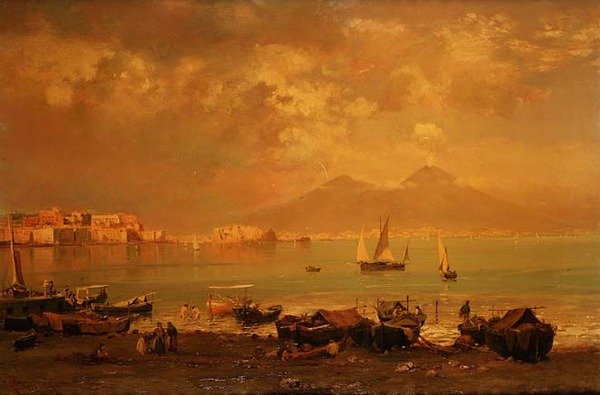 Napolibukten av Franz Richard Unterberger