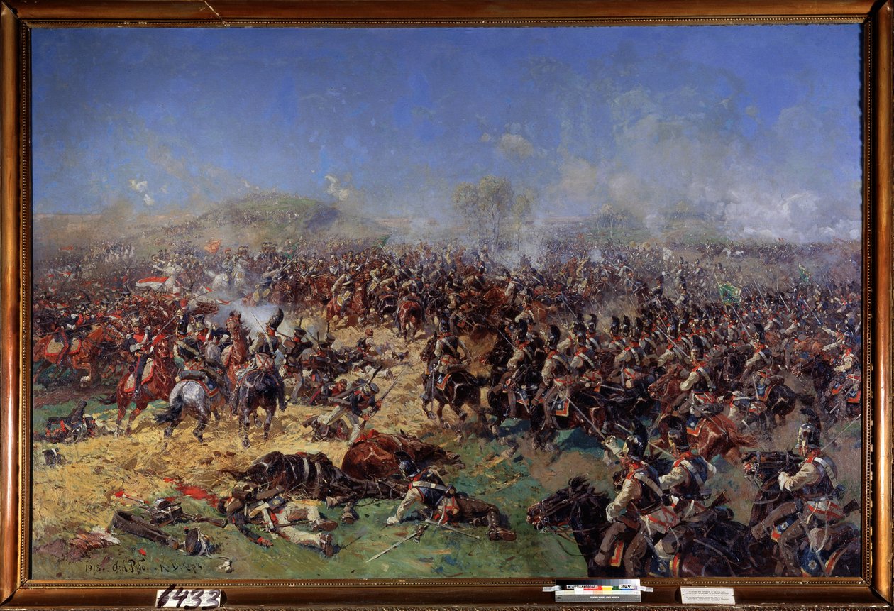 Russisk felttog (1812): slaget ved Borodino (eller slaget ved Moskva), 26. august 1812 (eller 7. september 1812), tredje franske angrep (Slaget ved Borodino 26. august av Franz Roubaud