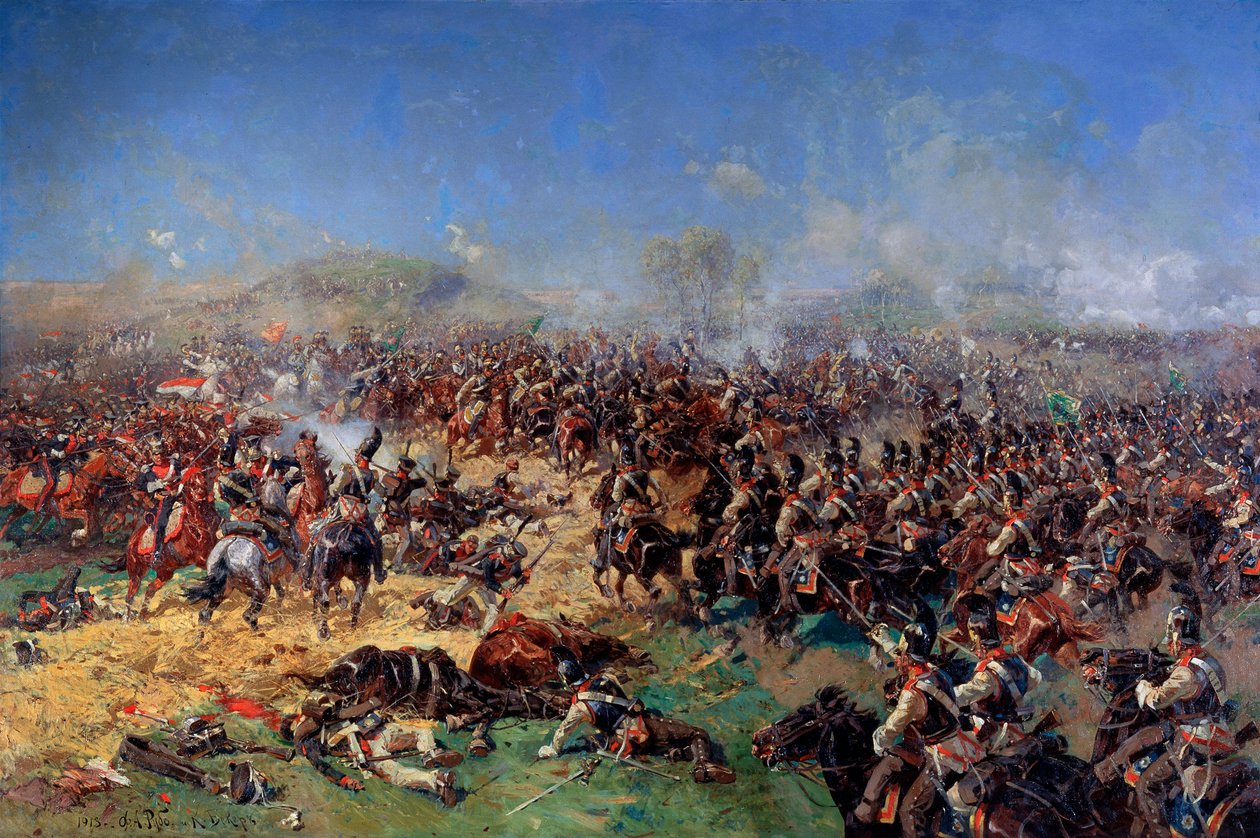 Slaget ved Borodino 26. august 1812. Tredje fransk angrep, 1913. av Franz Roubaud