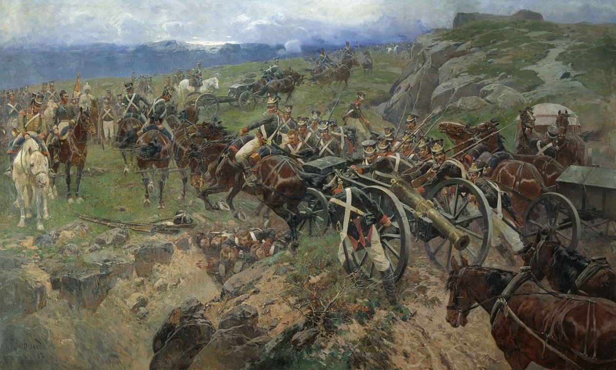 Den levende bro, 1892 av Franz Roubaud