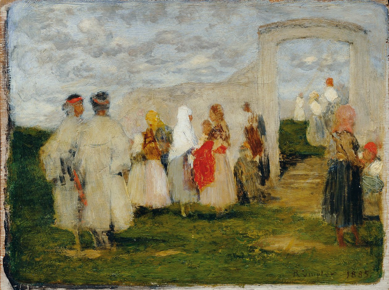 Går til kirken i Lundenburg av Franz Rumpler