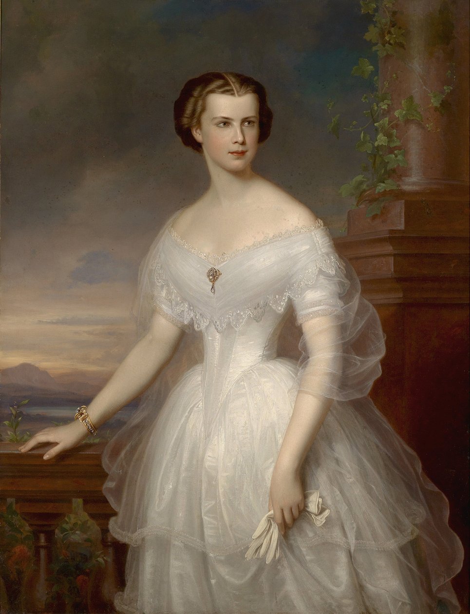 Portrett av Elisabeth av Bayern av Franz Schrotzberg