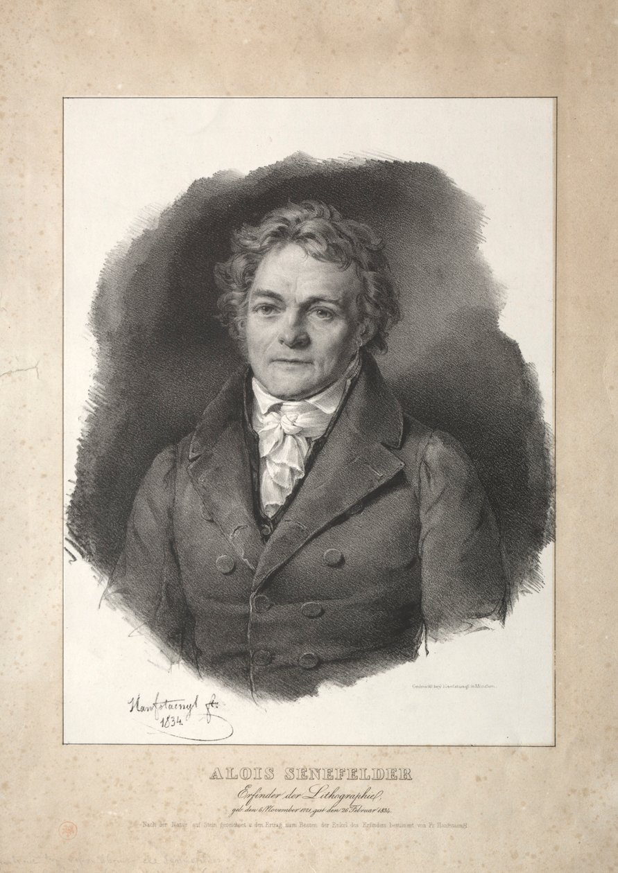 Aloys Senefelder. av Franz Seraph Hanfstaengl
