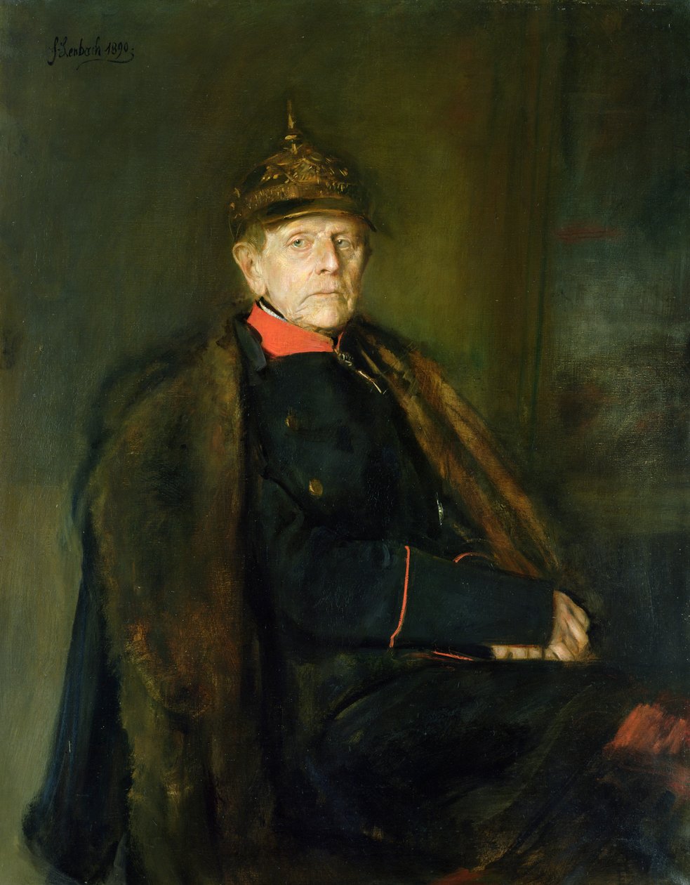 Generalfeltmarskalk Helmuth Graf von Moltke (1800-91), 1890 av Franz Seraph von Lenbach
