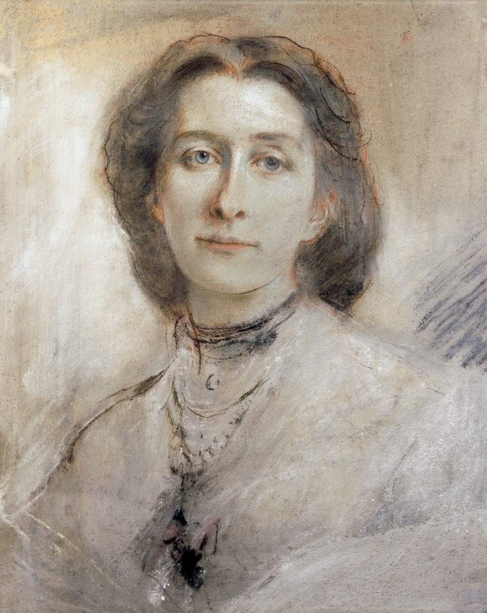 Tyskland, Portrett av Cosima Francesca Gaetana Wagner (1837 - 1930), datter av Franz Liszt og andre kone til Richard Wagner av Franz Seraph von Lenbach