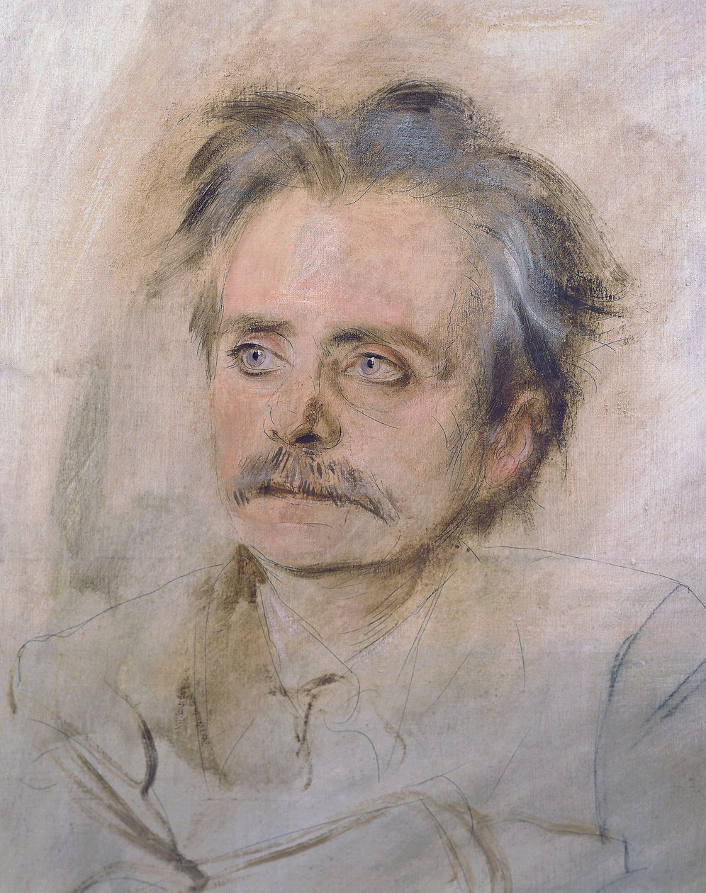 Portrett av Edvard Grieg (Bergen av Franz Seraph von Lenbach