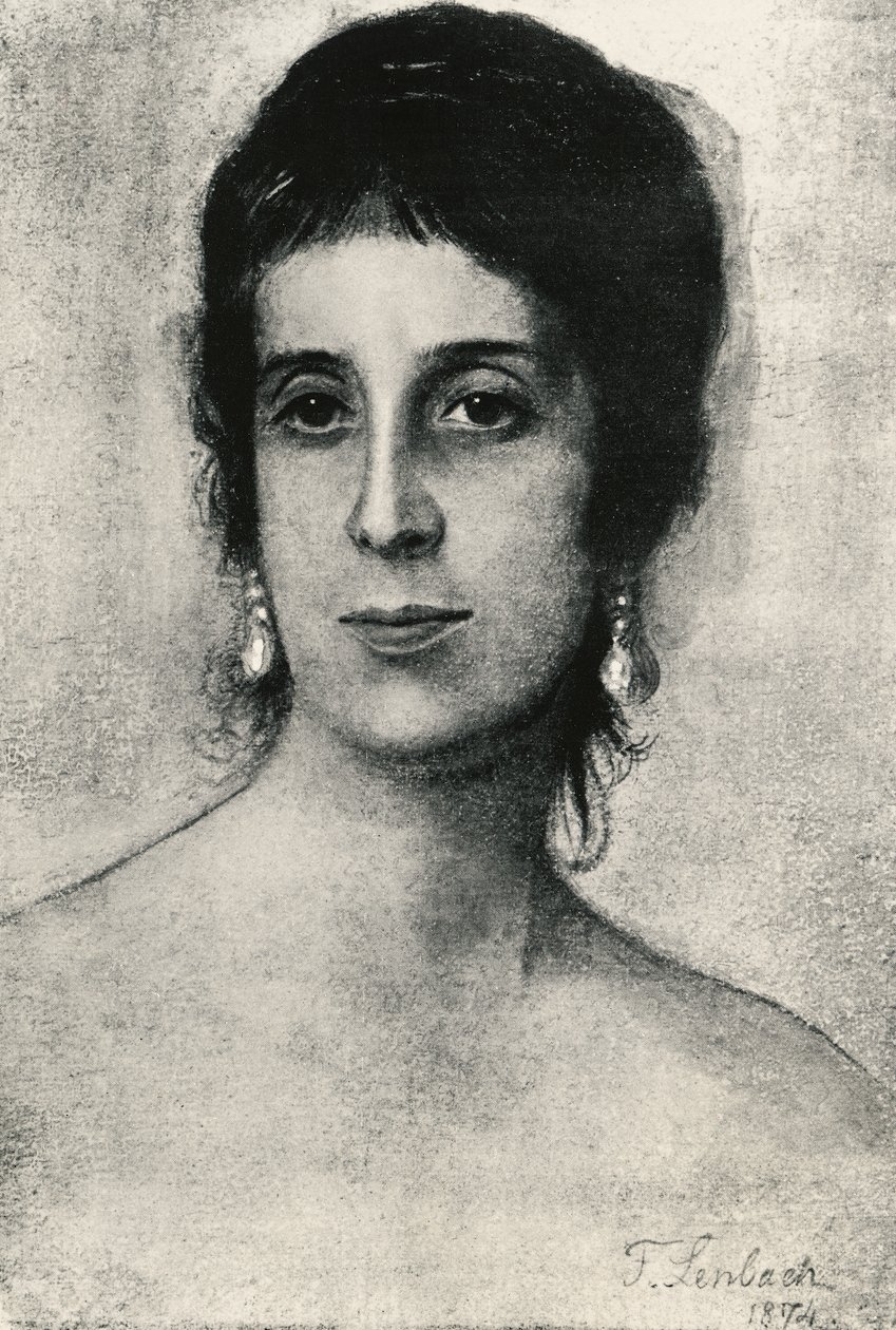 Portrett av Laura Acton (Napoli av Franz Seraph von Lenbach