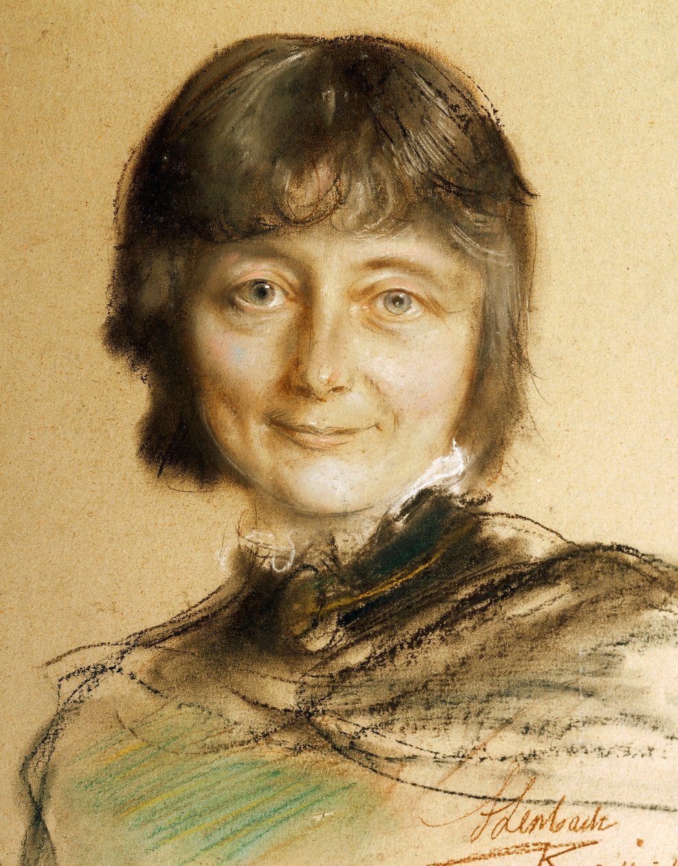 Portrait of Nina Hagerup (Bergen 1845-Copenhagen av Franz Seraph von Lenbach