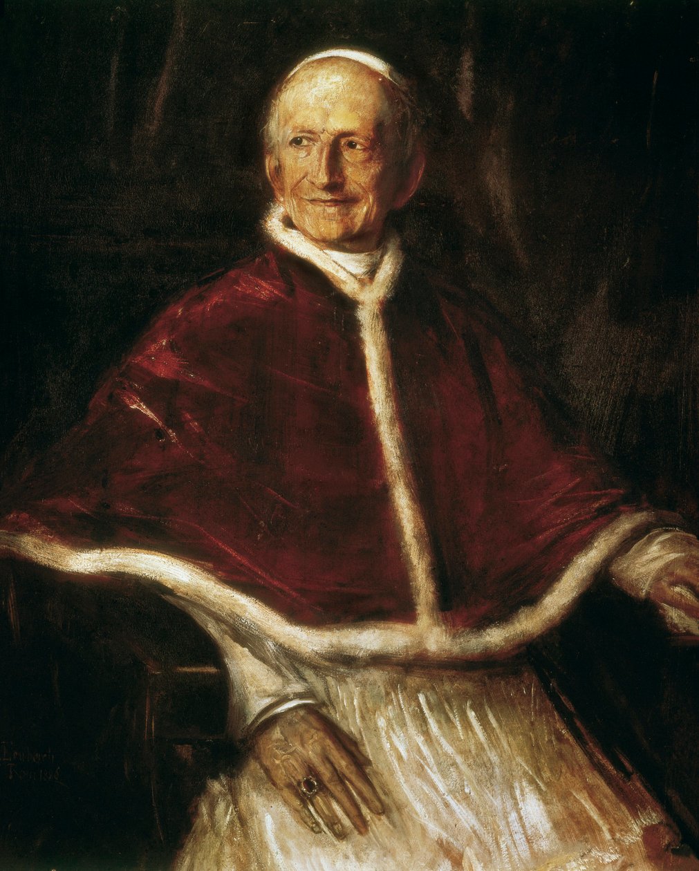 Portrett av pave Leo XIII av Franz Seraph von Lenbach