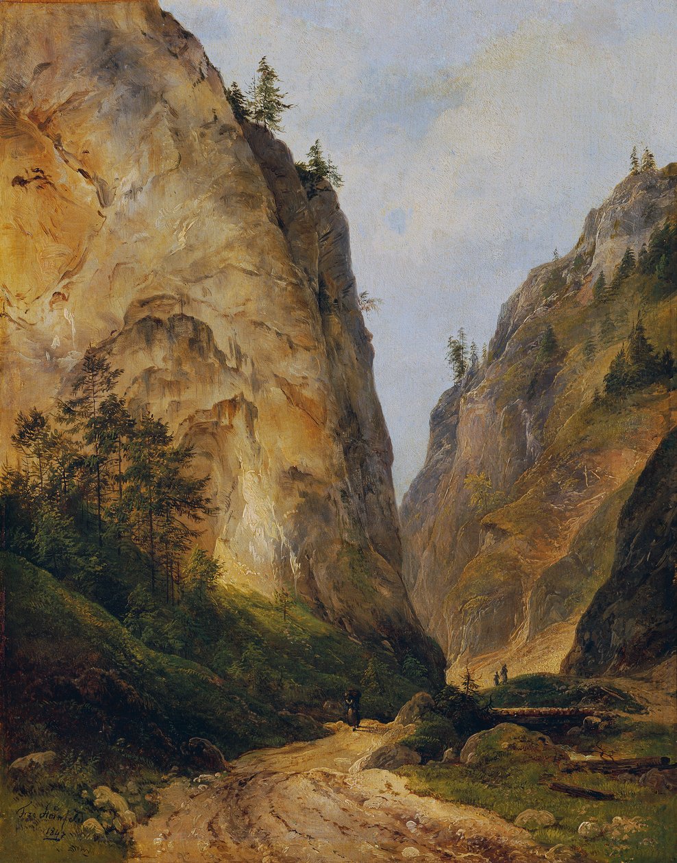 Felsental (i Höllental) av Franz Steinfeld