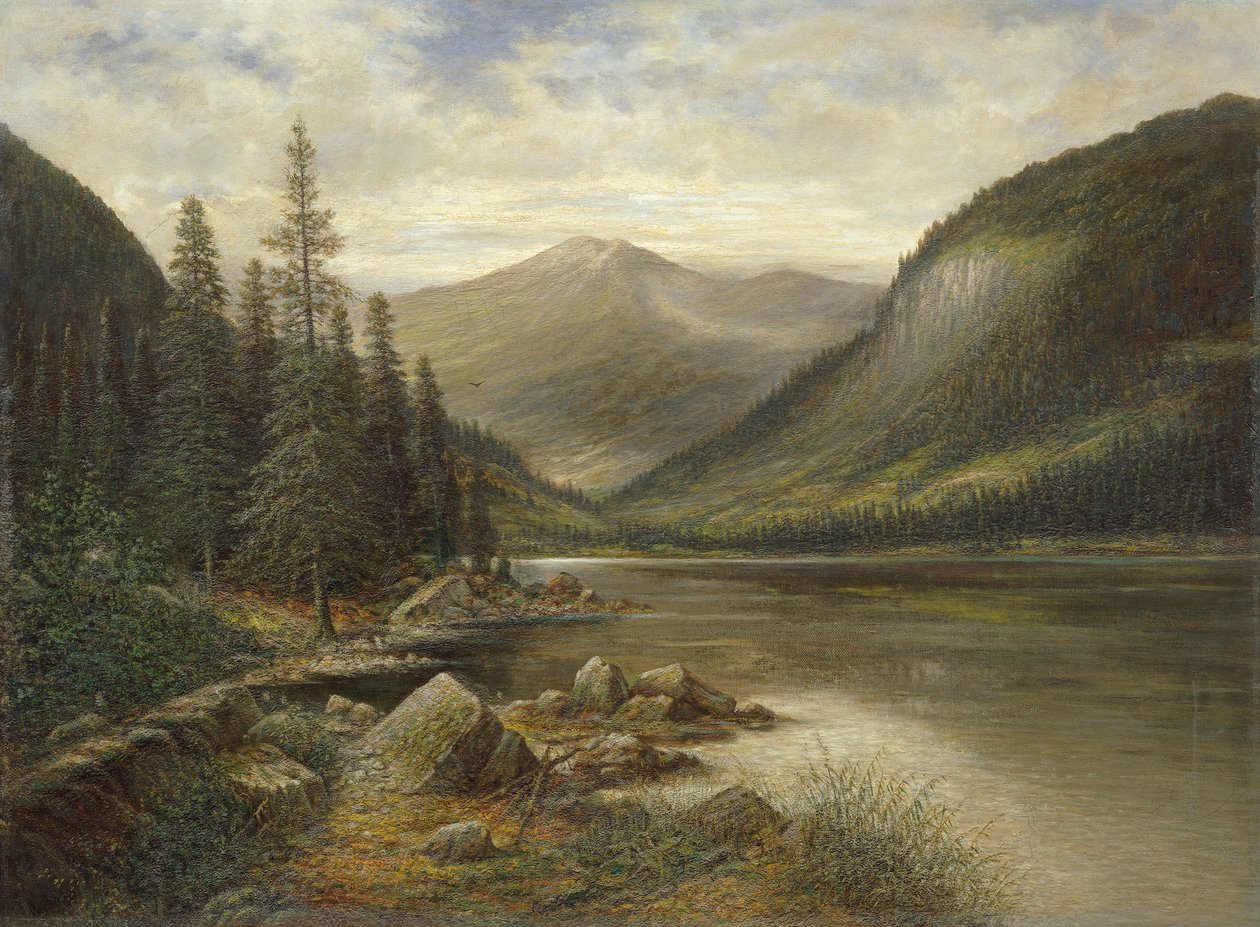 Erlaufsee med Bald Summit i bakgrunnen av Franz Stephan Paschinger