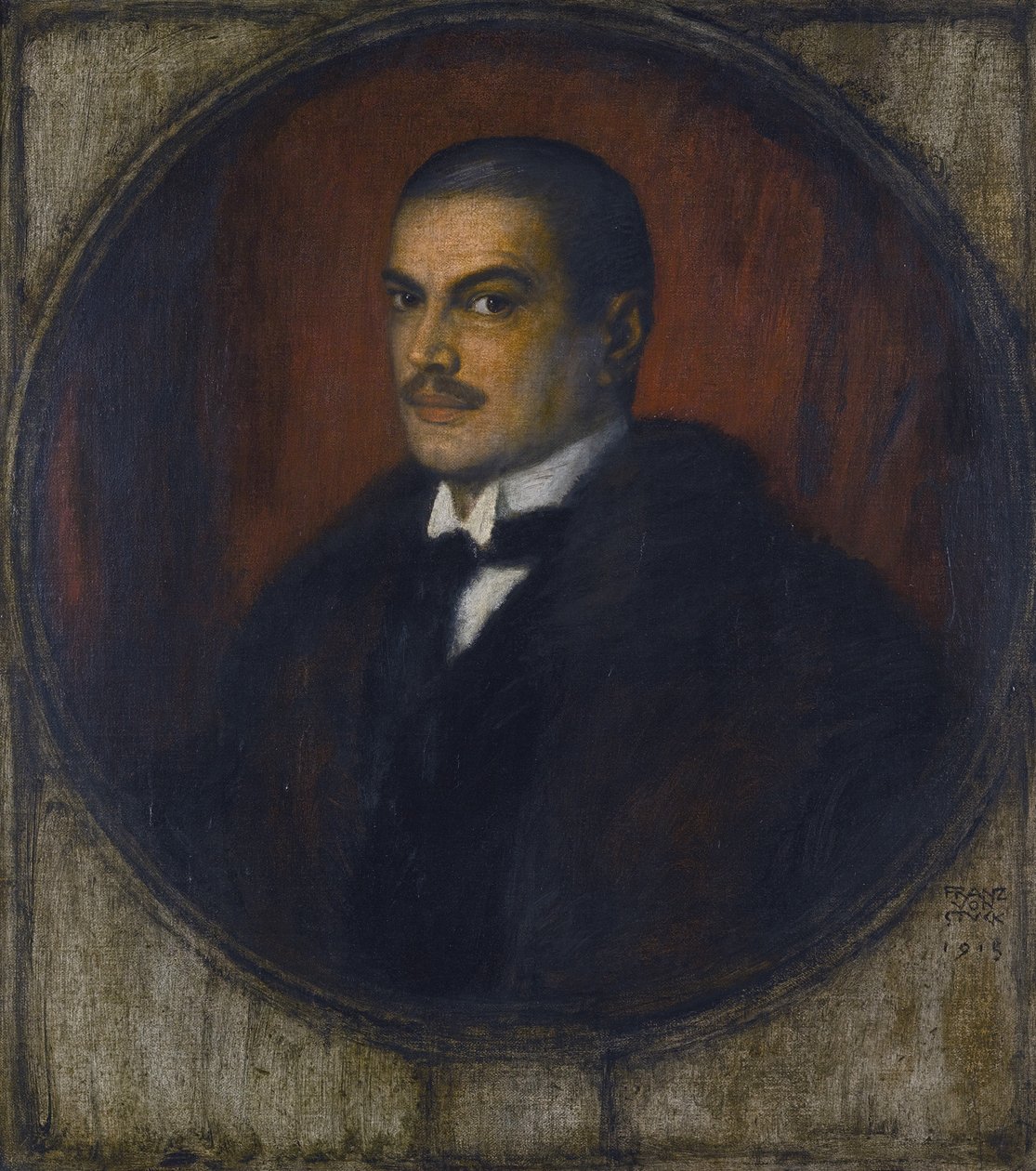 Selvportrett, 1915 av Franz Stuck Ritter von